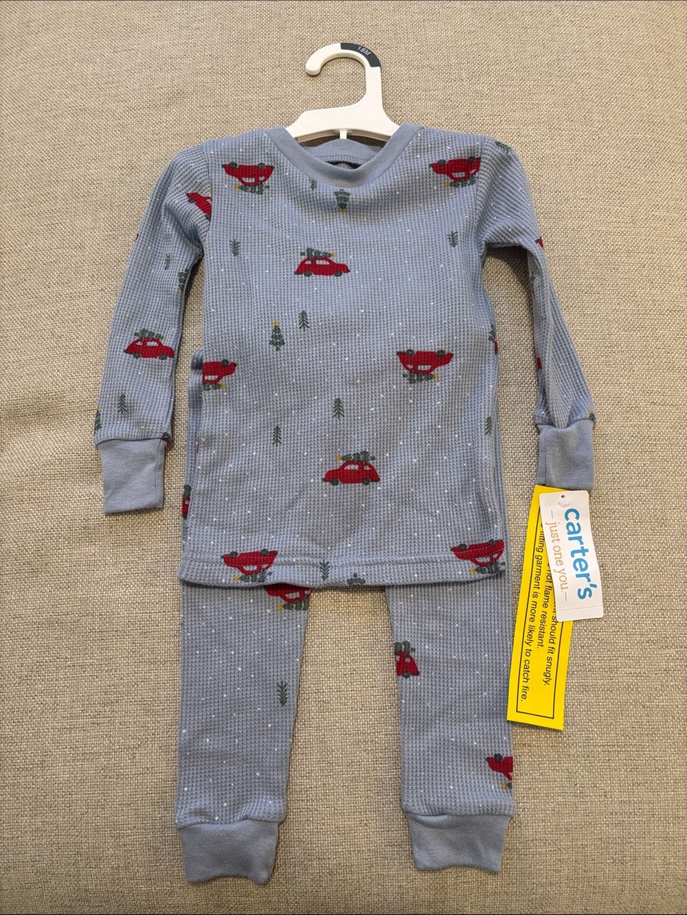 Carter's Waffle-Knit Pajama Set NWT Size 18 months